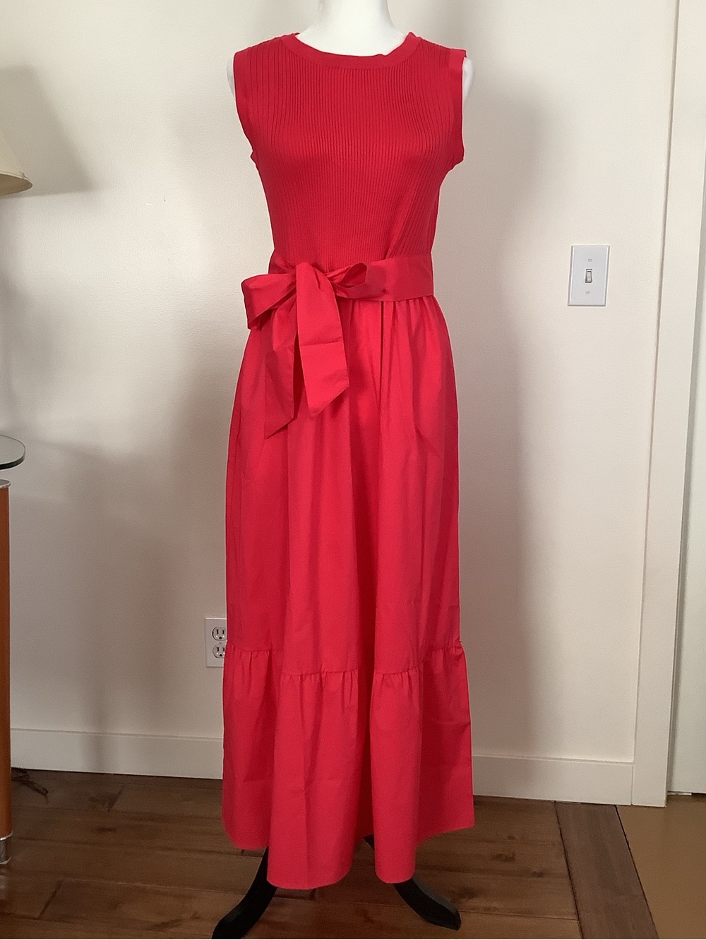 Isaac Mizrahi Sleeveless Dark Orange  Maxi Dress , New lost Tag
